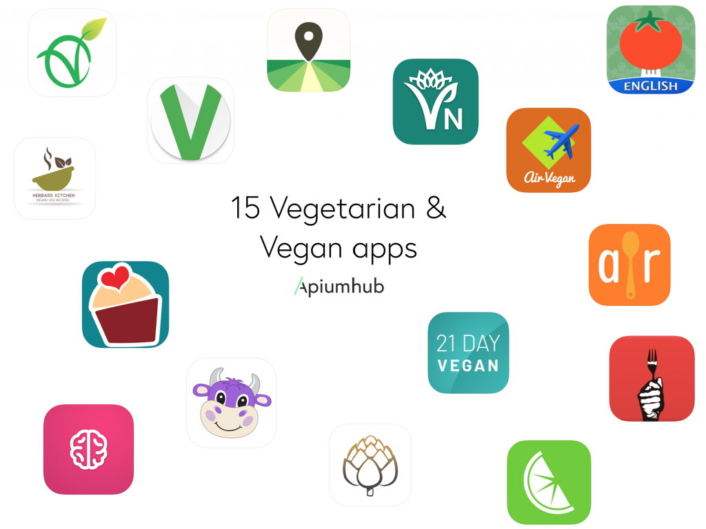 15 Aplicaciones Veganas y vegetarianas en iOS, Android