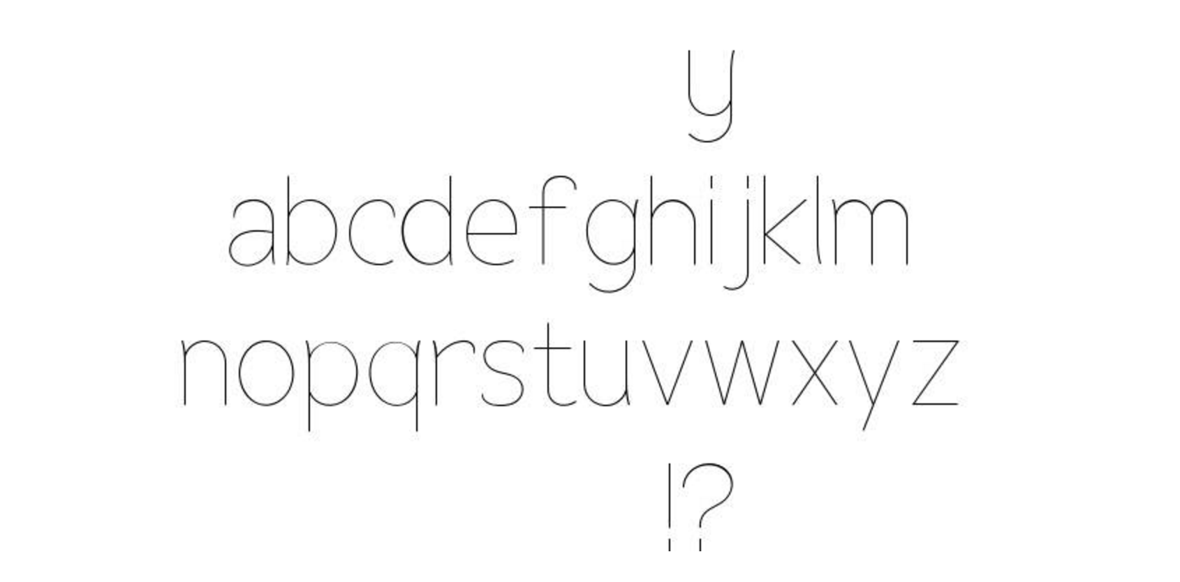 font for flat design