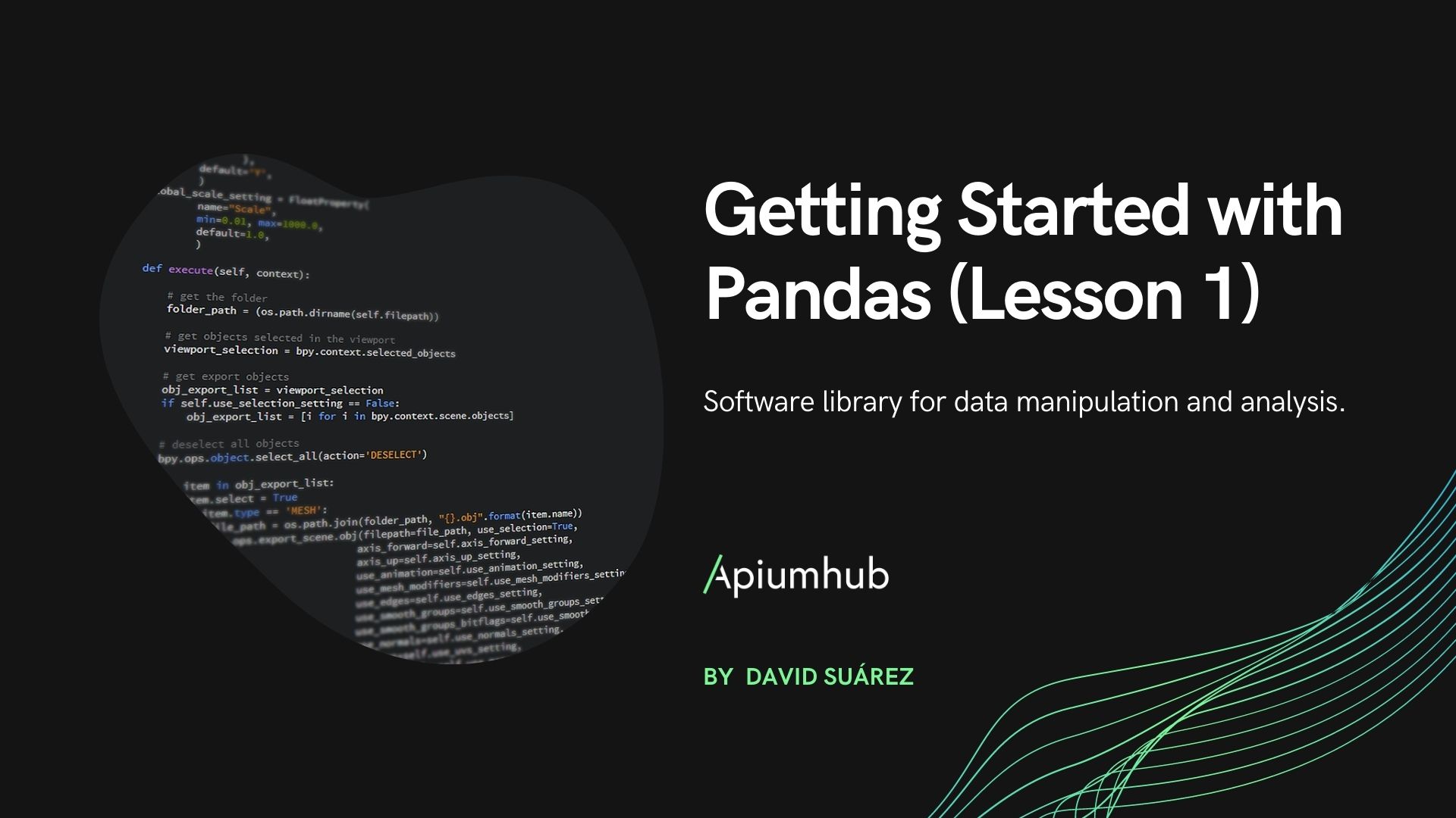 Getting Started with Pandas - Lesson 1