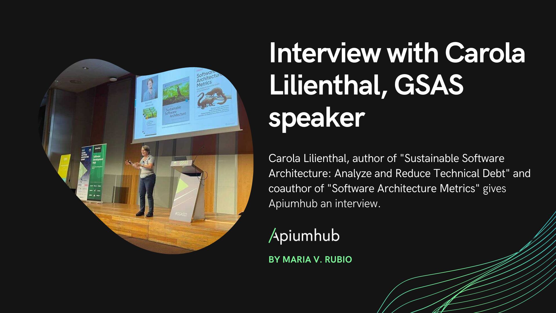 Carola Lilienthal gets interviewed at the Global Software Architecture Summit