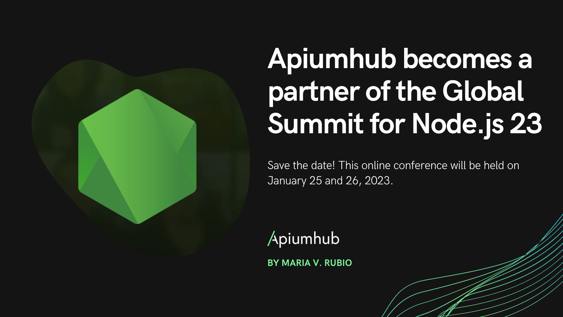 Apiumhub becomes partner of the Global Summit for Node.js
